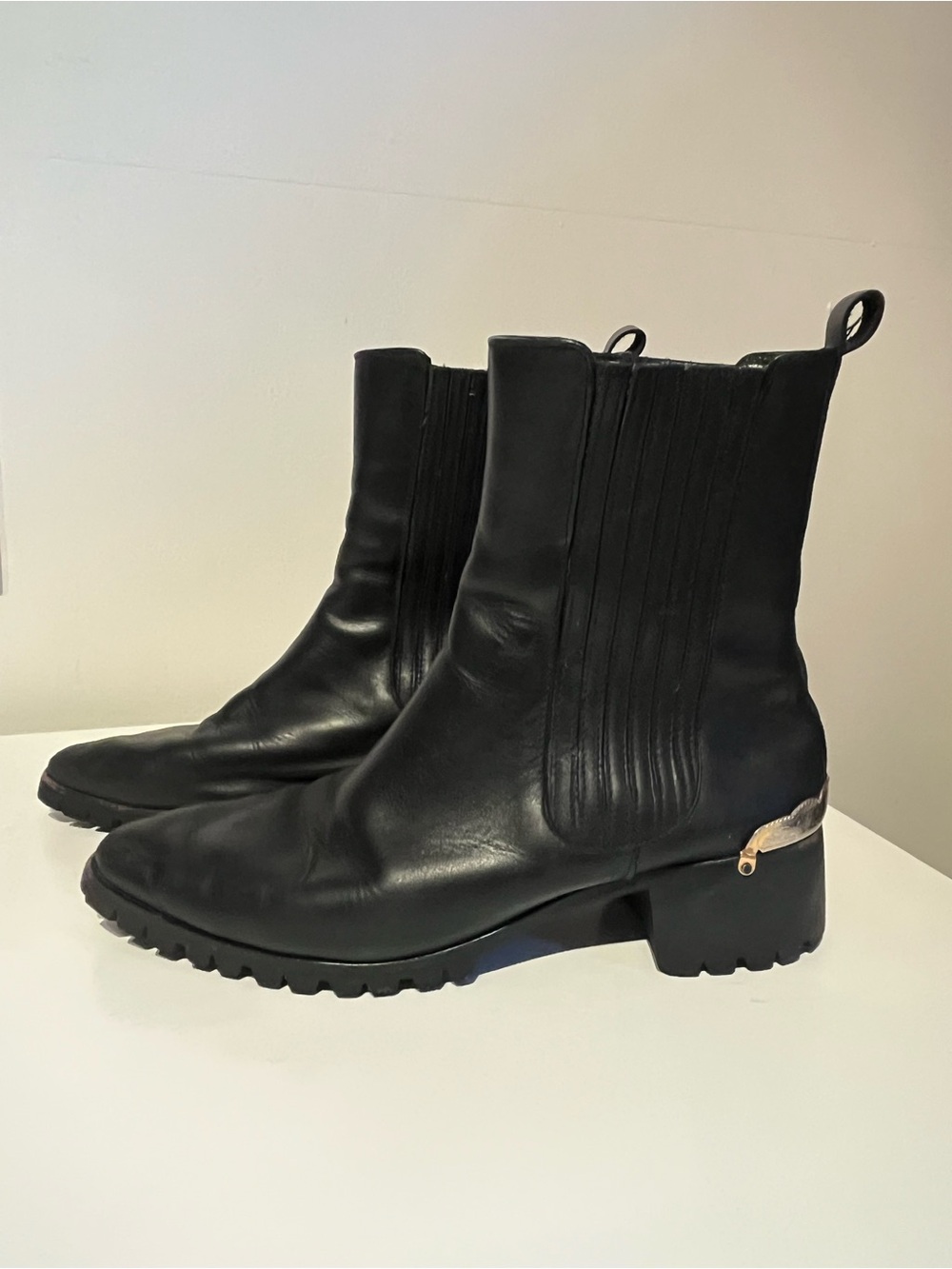Breaking Hearts and Burning Rubber Black Moto Boots